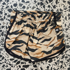 Tiger Print Vintage Fabric Shorts